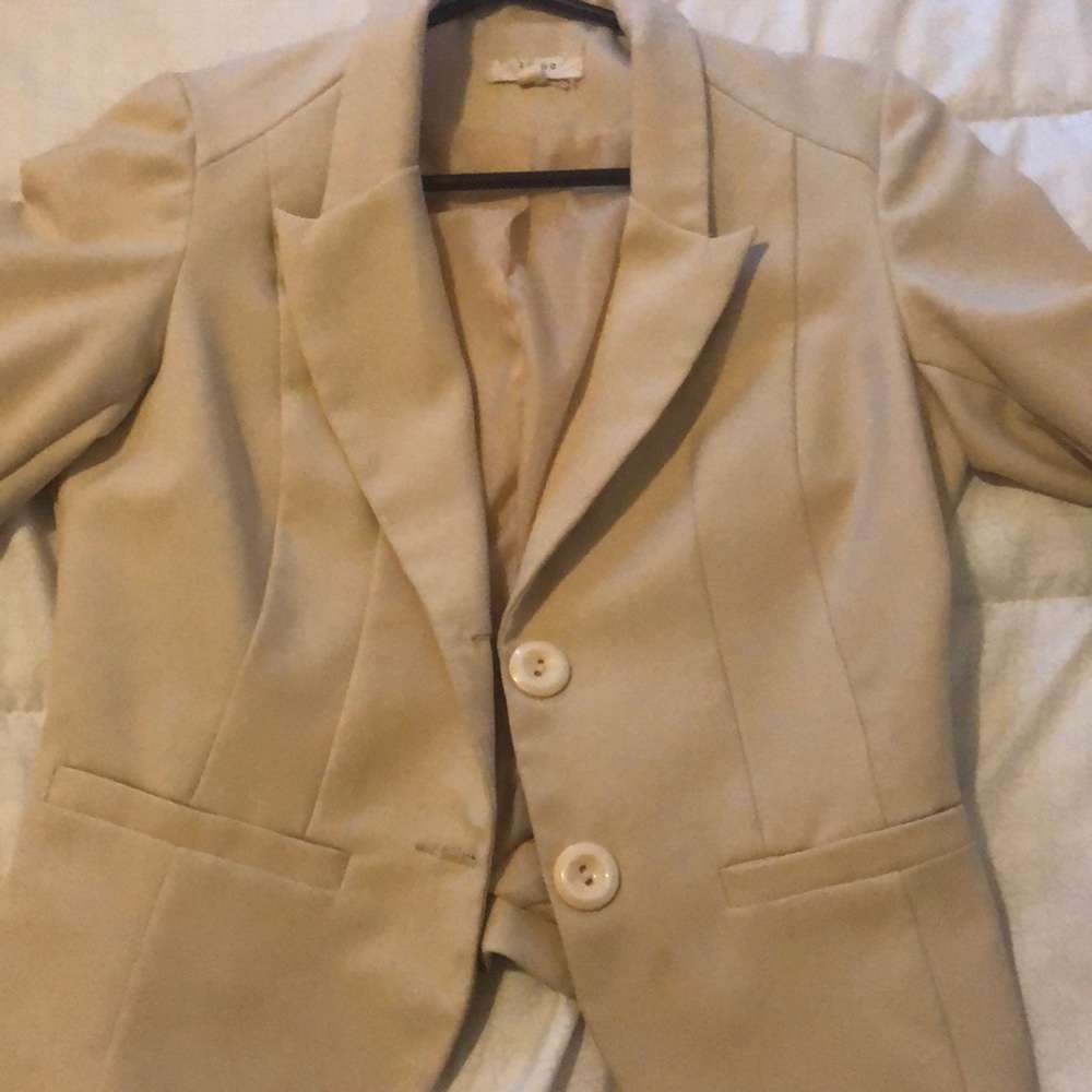 Cream blazer